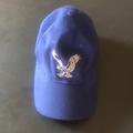 American Eagle Outfitters Accessories | American Eagle Outfitters Ae Tan Embroidered Eagle Navy Blue Ball Cap Hat Ae | Color: Blue/Tan | Size: Small/Medium