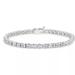 Giani Bernini Jewelry | Giani Bernini Cubic Zirconia Tennis Bracelet In Sterling Silver | Color: Silver | Size: 7”