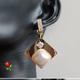 Anthropologie Jewelry | 925 Sterling Pearl Drop Earrings W/ Cubic Zirconia 14k Gold Plated 925 Post | Color: Gold/White | Size: Os