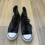 Converse Shoes | Converse Chuck Taylor Chelsee Hi Top Leather Sz Us W8 | Color: Black | Size: 8