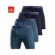 Langer Boxer BENCH. Gr. M, 4 St., blau (navy, blau) Herren Unterhosen mit schmalen Streifen im Logo-Webbund