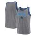 Men's Fanatics Branded Heather Gray Dallas Mavericks Primary Logo Tank Top