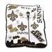 New Orleans Saints 50'' x 60'' Native Raschel Plush Throw Blanket