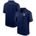 Men's Fanatics Branded Navy Milwaukee Brewers Fitted Polo