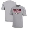 Youth Champion Gray Georgia Bulldogs Stacked Logo Volleyball T-Shirt