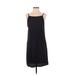 H&M Casual Dress - Shift: Black Solid Dresses - Women's Size 4