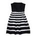 White House Black Market Casual Dress: Black Stripes Dresses - Women's Size 00