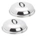 Evo Grills Evo Stainless Steamer/Cooking Covers - Set of 2 Sizes (16" & 13") Stainless Steel in Gray | 5.9 H x 16 W in | Wayfair 12-0116-AC