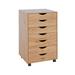 Ebern Designs Nameera 18.8" Wide 7 Drawer File Cabinets en File Cabinets for Home Office Storage Drawer in Brown | Wayfair