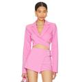 Lovers and Friends August Wrap Blazer in Pink. Size M, XL, XS, XXS.