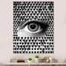 Latitude Run® Monochrome Eye Wall Décor Metal in Black/Gray/White | 20 H x 12 W x 1 D in | Wayfair 3A3C3C82EF6348CEA0A8A6DCF7068075