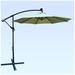 Arlmont & Co. Nakesha 120" Lighted Cantilever Umbrella Metal in Green | 102 H x 120 W x 120 D in | Wayfair 32EF52DA7D9F4AD9BB472FE9DBF7F90F