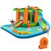 Costway 7-in-1 Inflatable Water Slide Park with Trampoline Climbing and 750W Blower