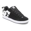 Sneaker DC SHOES "Court Graffik", Gr. 6(37), schwarz-weiß (schwarz, weiß stencil), 55.99% Leder, 43.71% Synthetikmaterial, 0.3% TPU, Schuhe
