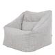 Pouf fauteuil gris