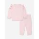 Ralph Lauren Kids Baby Girls Ruffle Tracksuit In Pink Size 6 - 9 Mths