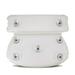 Sponge Bath Tub Spa Pillow Anti-slip Bathtub Neck Back Support Bathtub Cushion with 7 Powerful Suction Cups (White)