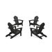 4-Piece Monterey Bay Folding Adirondack Chair Conversation Set