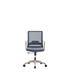 Breathable Mesh Desk Chair, Swivel Adjustable Height Fixed Armrest Office Chair, 360-Degree Swivel, Smokey Oak and White