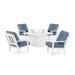 Cape Cod 5-Piece Deep Seating Set with Fire Pit Table