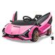 JAMARA 460639 Ride-on Lamborghini Sián FKP 37 12V ab 3 Jahre, Softanlauf, 2-Gang, Bluetooth, LED, Motorsound, leistungsstarker Motor/Akku 4,5Ah, Batteriespannungsanzeige, Flügeltüren, pink