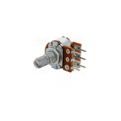 22k Doppeltes logarithmisches Potentiometer mit Metallschaft, Leiterplatte R16148-1b-2-a22k