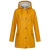 Regenjacke DEPROC ACTIVE "Friesennerz ANKERGLUT HVN", Damen, Gr. 36 (S), gelb, Obermaterial: 100% Polyurethan; Futter: 100% Polyester, casual, figurumspielend, Langarm gerader Abschluss mit Druckknopf, Jacken, auch in Großen Größen erhältlich