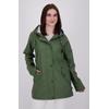 Regenjacke DEPROC ACTIVE "Friesennerz ANKERGLUT HVN", Damen, Gr. 44 (L), grün (dunkelgrün), Obermaterial: 100% Polyurethan; Futter: 100% Polyester, casual, figurumspielend, Langarm gerader Abschluss mit Druckknopf, Jacken, auch in Großen Größen...