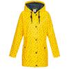 Regenjacke DEPROC ACTIVE "Friesennerz HALIFAX ANCHOR WOMEN", Damen, Gr. 40 (M), gelb, Obermaterial: 100% Polyurethan; Futter: 100% Polyester, casual, Langarm mit Druckknopf, Jacken, auch in Großen Größen erhältlich