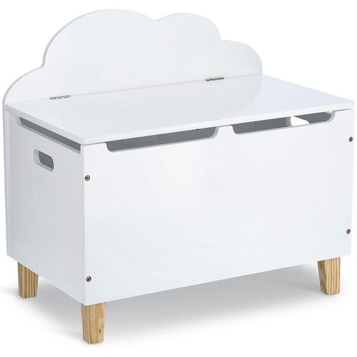 Spielzeugtruhe ZELLER PRESENT ""Wolke"" Aufbewahrungsboxen Gr. B/H/T: 60cm x 56cm x 34,5cm, weiß Baby Wolkendesign