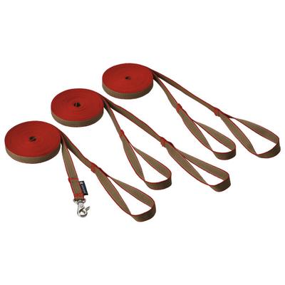 Snow Peak - Adjustable Lead Set - Hundeleine rot/braun