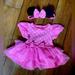 Disney Dresses | Baby Girl Minnie Outfit With Matching Bow Nwot | Color: Pink | Size: 3-6mb