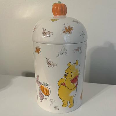 Disney Accents | Disney Winnie The Pooh & Friends Fall Cookie Jar | Color: White/Yellow | Size: Os