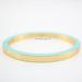 J. Crew Jewelry | J. Crew Women's Teal Sea Blue Enamel Gold Bangle Bracelet | Color: Blue/Gold | Size: Os