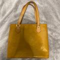 Louis Vuitton Bags | Louis Vuitton Houston Monogram Yellow/Gold Patent Leather Tote Shoulder Bag | Color: Gold/Yellow | Size: Os