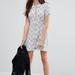 Free People Dresses | Free People (Size 4) Geo Design Button Front Boho Chic Cottagecore Dress | Color: Gray/White | Size: 4