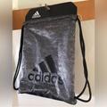 Adidas Accessories | New Burst 11 Sack Pack Onix Jersey Black Onix Backpack Made In Cambodia | Color: Black/Gray | Size: Osb