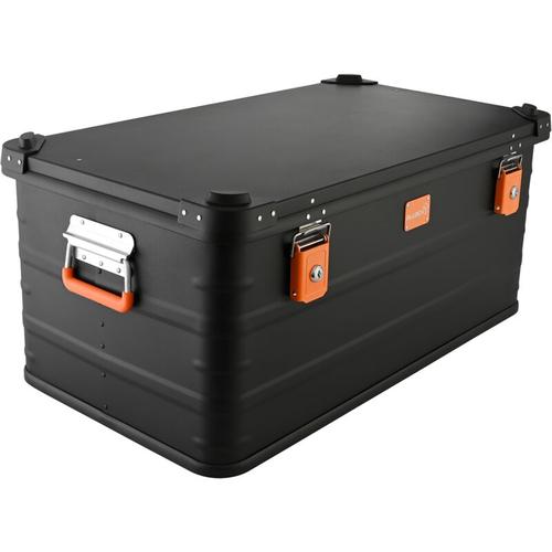 Aluminiumkiste Transportbox 92 Liter – schwarz – Premium Black – Alubox