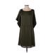 Gianni Bini Casual Dress - Shift: Green Solid Dresses - Women's Size Small