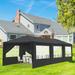 UBesGoo 10 x 30 Canopy Waterproof Party Tent Outdoor Tent 8 Sides Black