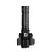 Andoer Aluminum Alloy Flashlight Portable 3 Heads High Brightness Outdoor Telescopic Focusing Adjustable Flashlight USB Rechargeable Night Camping Fishing Cycling