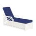 Miles Redd Bermuda Chaise 2-Piece Replacement Cushion - Select Colors - Canvas Azure Sunbrella - Ballard Designs Canvas Azure Sunbrella - Ballard Designs