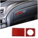 TINKI Compatible for Honda Pilot 2016-2022 Interior Accessories Carbon Fiber Center Consoles Cover Decals Protector Sticker Soft Carbon Fiber Red