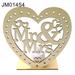 Yoone Wooden Heart Shape Mr Mrs Candlestick Candle Holder DIY Wedding Party Supplies