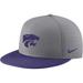 Men's Nike Gray Kansas State Wildcats Aero True Baseball Performance Fitted Hat