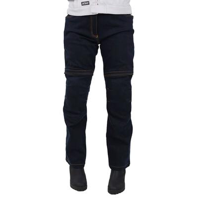 Motorradhose NERVE "Ata" Gr. 38, blau (dunkelblau), Hosen, 38, N-Gr, Obermaterial: 80% Baumwolle, 18% Viskose, 2% Elasthan Image