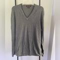 Michael Kors Sweaters | Michael Kors Gray V-Neck Sweater With Black Trim At The Neckline. Size Xl. | Color: Gray | Size: Xl