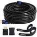HDMI Cable 40 Feet Postta Ultra HDMI 2.0V Cable with 2 Piece Cable Ties+2 Piece HDMI Adapters Support 4K 2160P 1080P 3D Audio