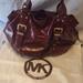 Michael Kors Bags | Euc Michael Kors Large Burgundy Patent Leather Satchel Handbag With Dust Cover | Color: Red | Size: See Listing For Details