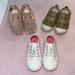 Adidas Shoes | Bundle Of 3 Sneakers Tennis Shoes, White, Gold And Pink Size 7 Toddler | Color: Pink/White | Size: 7bb